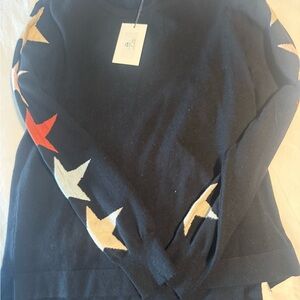 THML Star Patterned Black Sweater NWT women’s XL